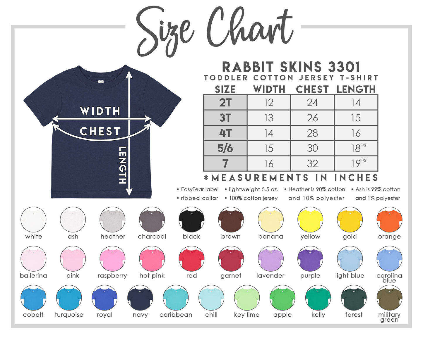 Goose and Flowers Embroidered Toddler Cotton Jersey Tee