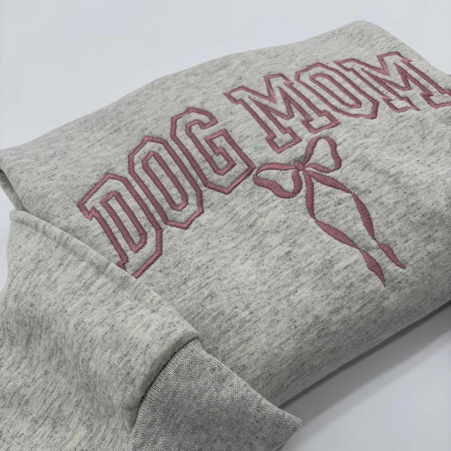 Dog Mom Embroidered Sweatshirt