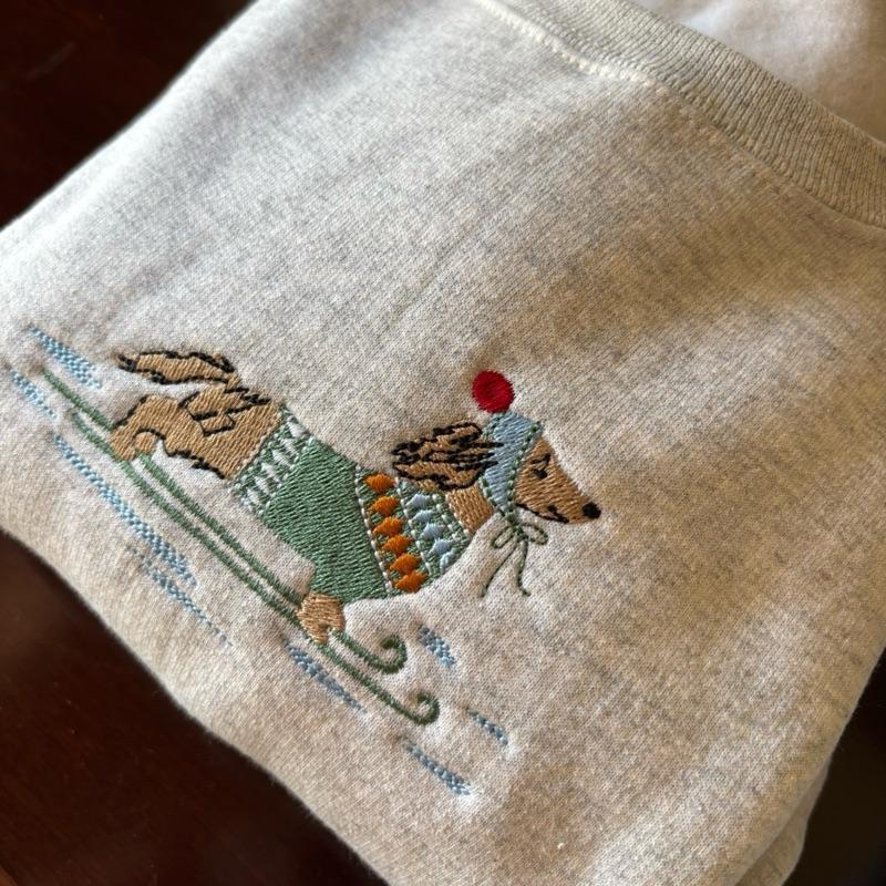 Dachshund Through the Snow Holiday Sweatshirt