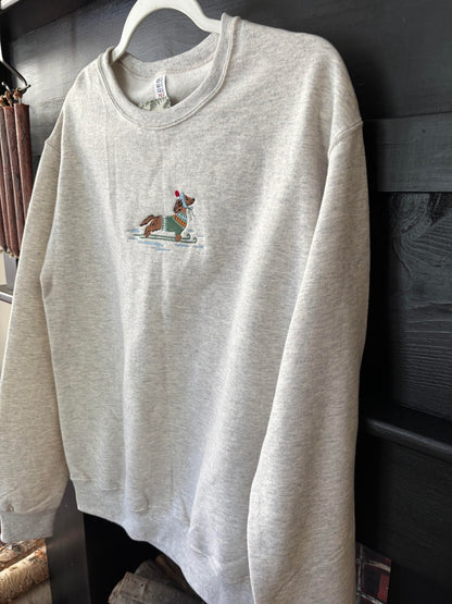 Dachshund Through the Snow Holiday Sweatshirt