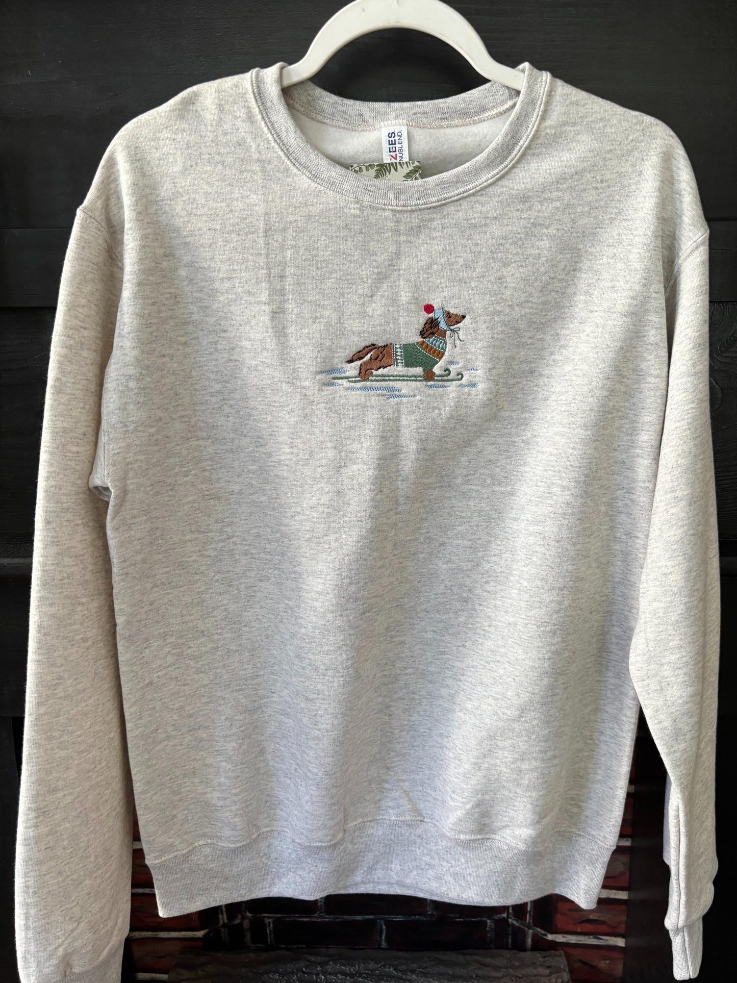 Dachshund Through the Snow Holiday Sweatshirt