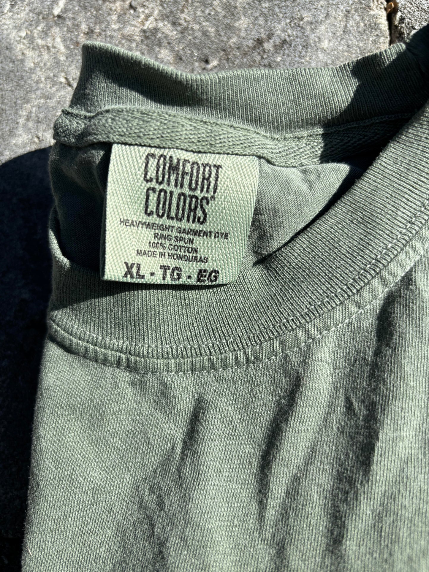 Cow Embroidered Comfort Colors Pocket Tee Casual Comfortable