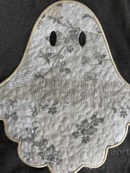 Ghost Quilted Look Vintage Patchwork Tshirt