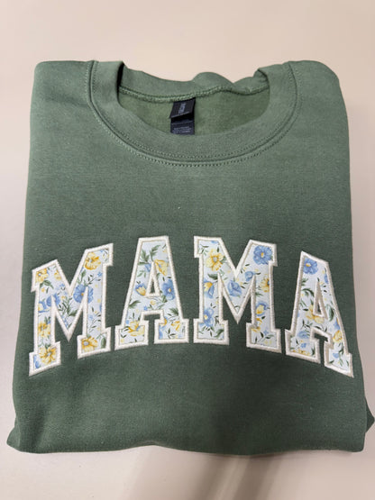 Mama Applique Crewneck Sweatshirt