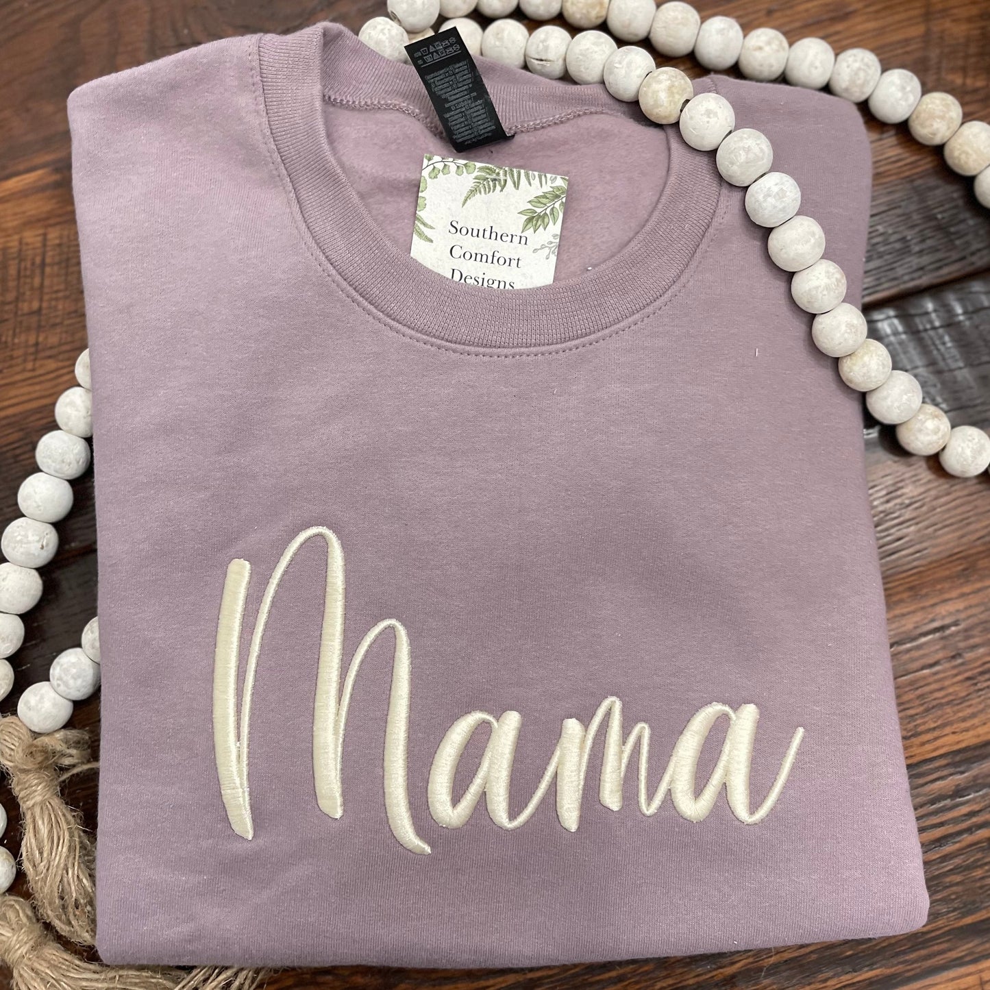 Mama Puff Embroidered Crewneck