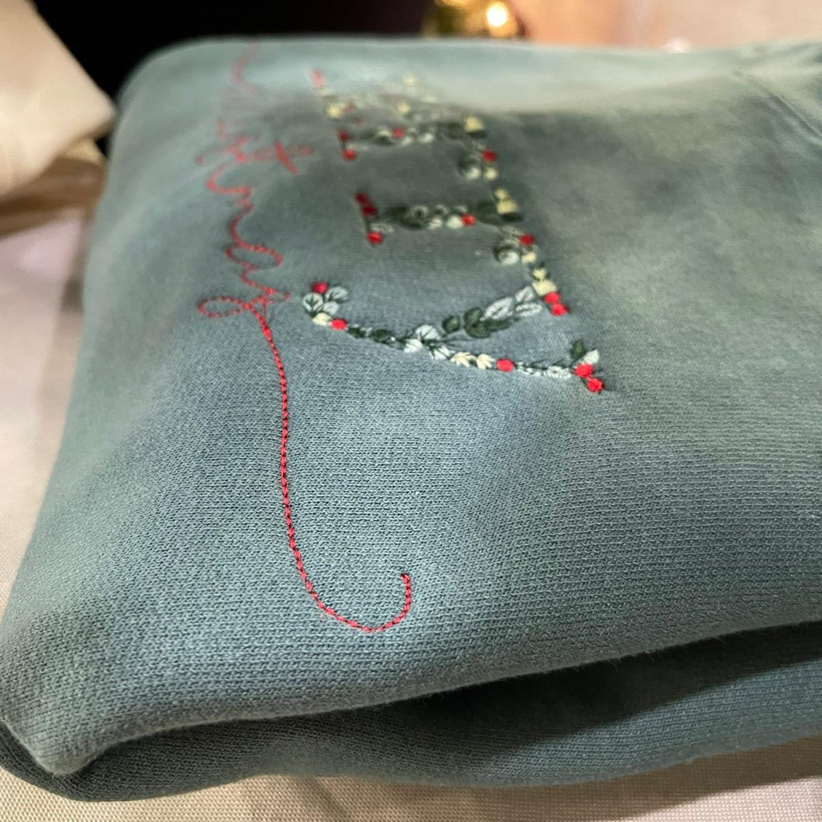 Floral Merry Christmas Sweatshirt