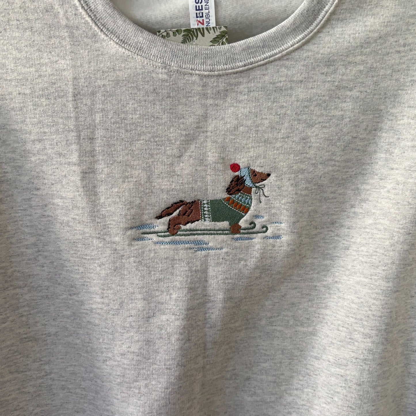 Dachshund Through the Snow Holiday Sweatshirt