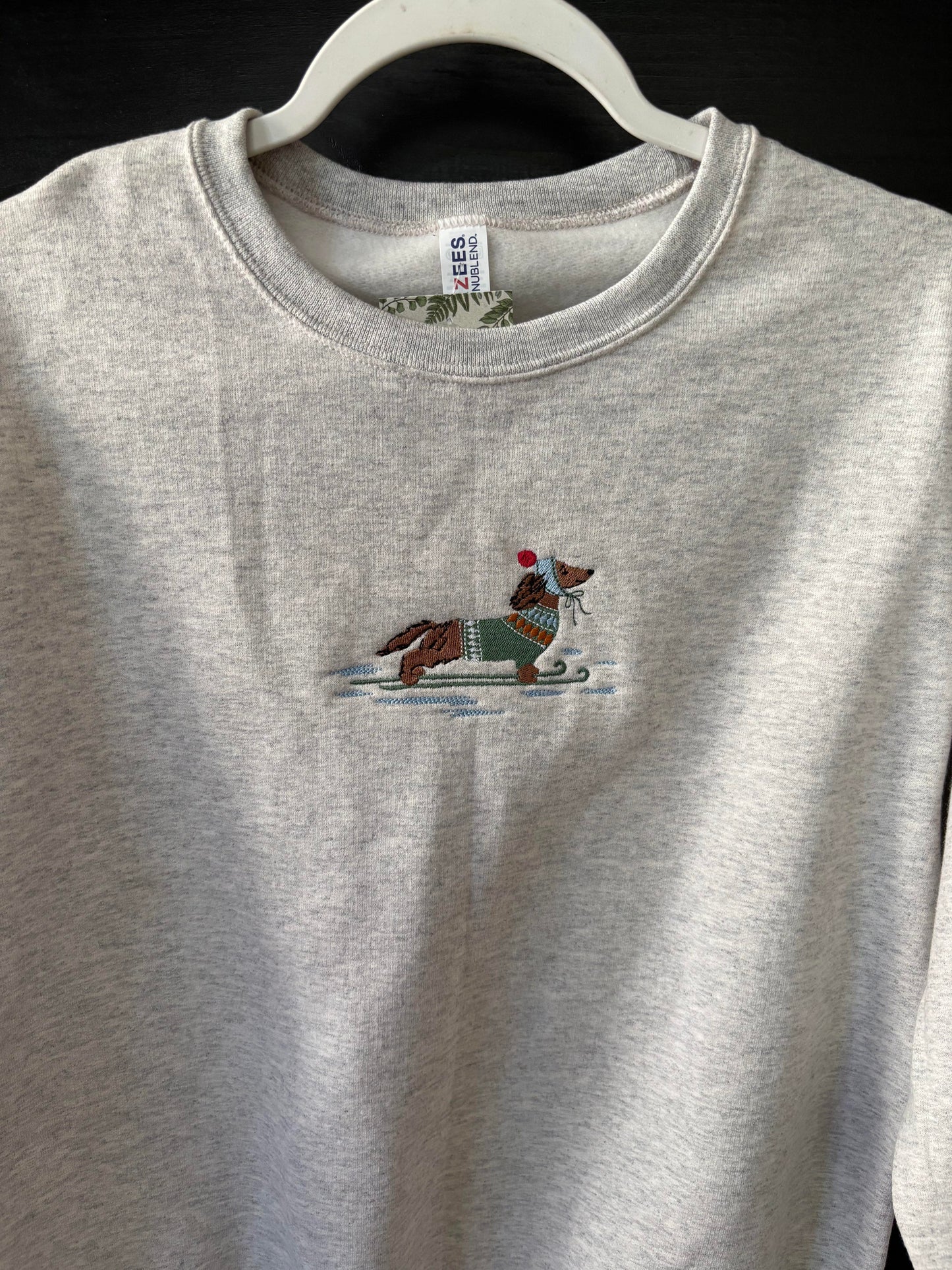 Dachshund Through the Snow Holiday Sweatshirt